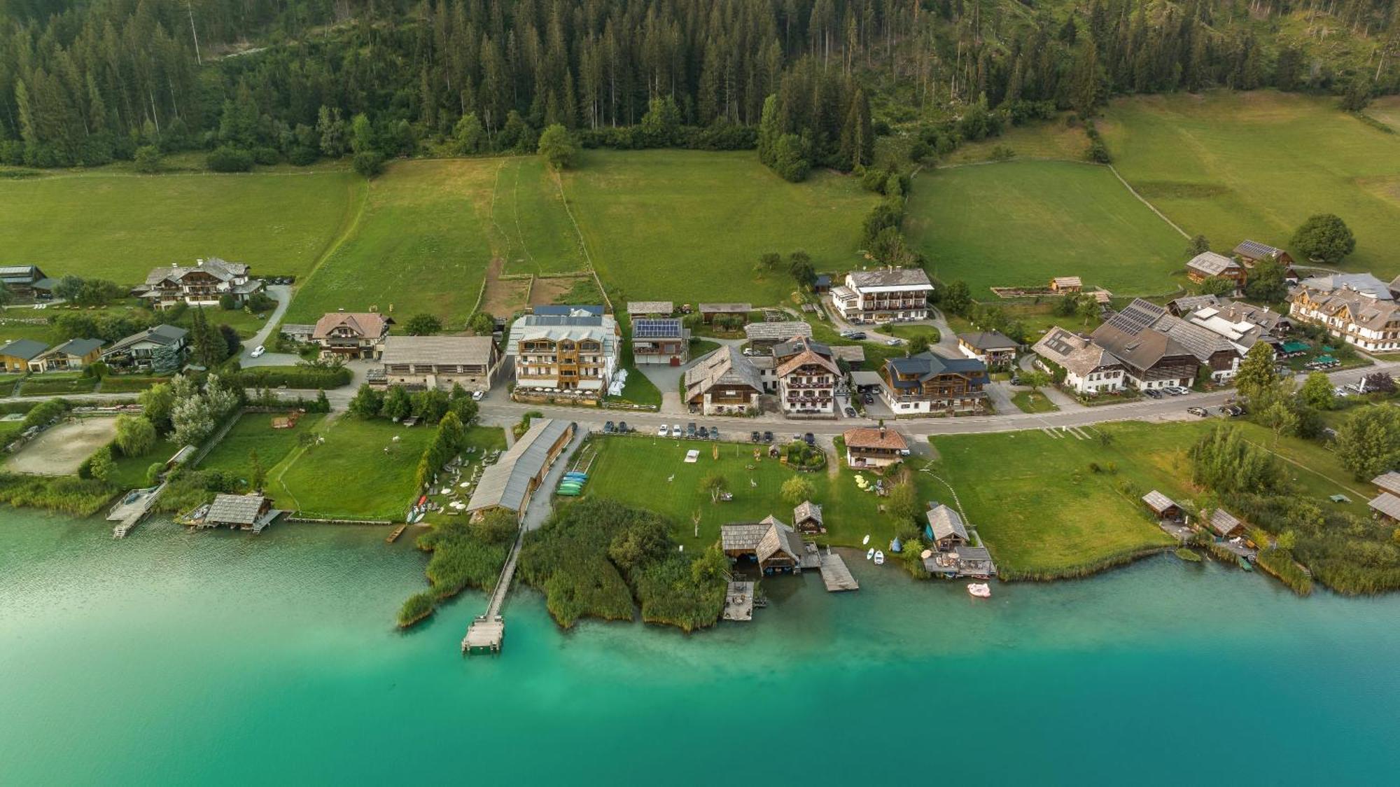 Hotel Ferienhof Hoffmann Weissensee Exterior foto